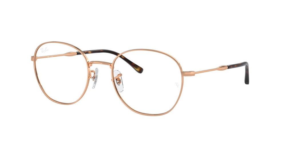 Armação de Óculos de Grau RX6509-3094-53 Ray Ban Phantos Ouro Metal