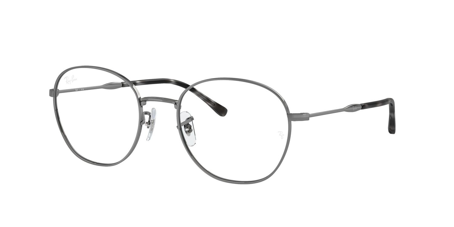 Armação de Óculos de Grau RX6509-2502-53 Ray Ban Phantos Cinza Metal