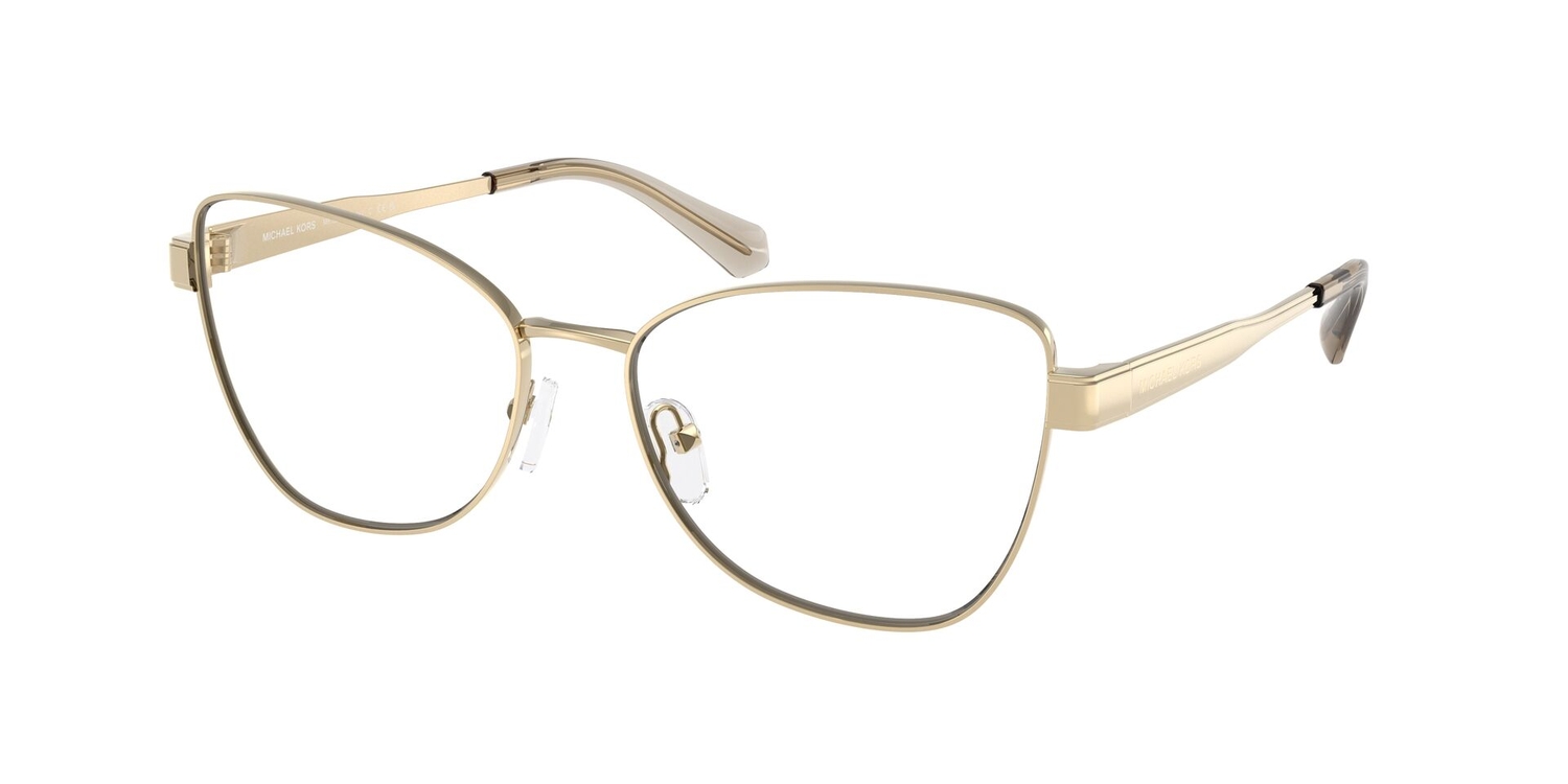 Armação de Óculos de Grau MK3085-1014-56 Michael Kors Gatinho Ouro Metal