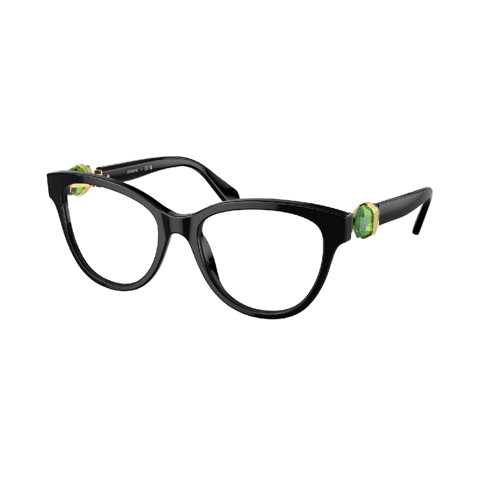 Armação de Óculos de Grau SK2004-1001-54 Swarovski Redondo Preto Acetato