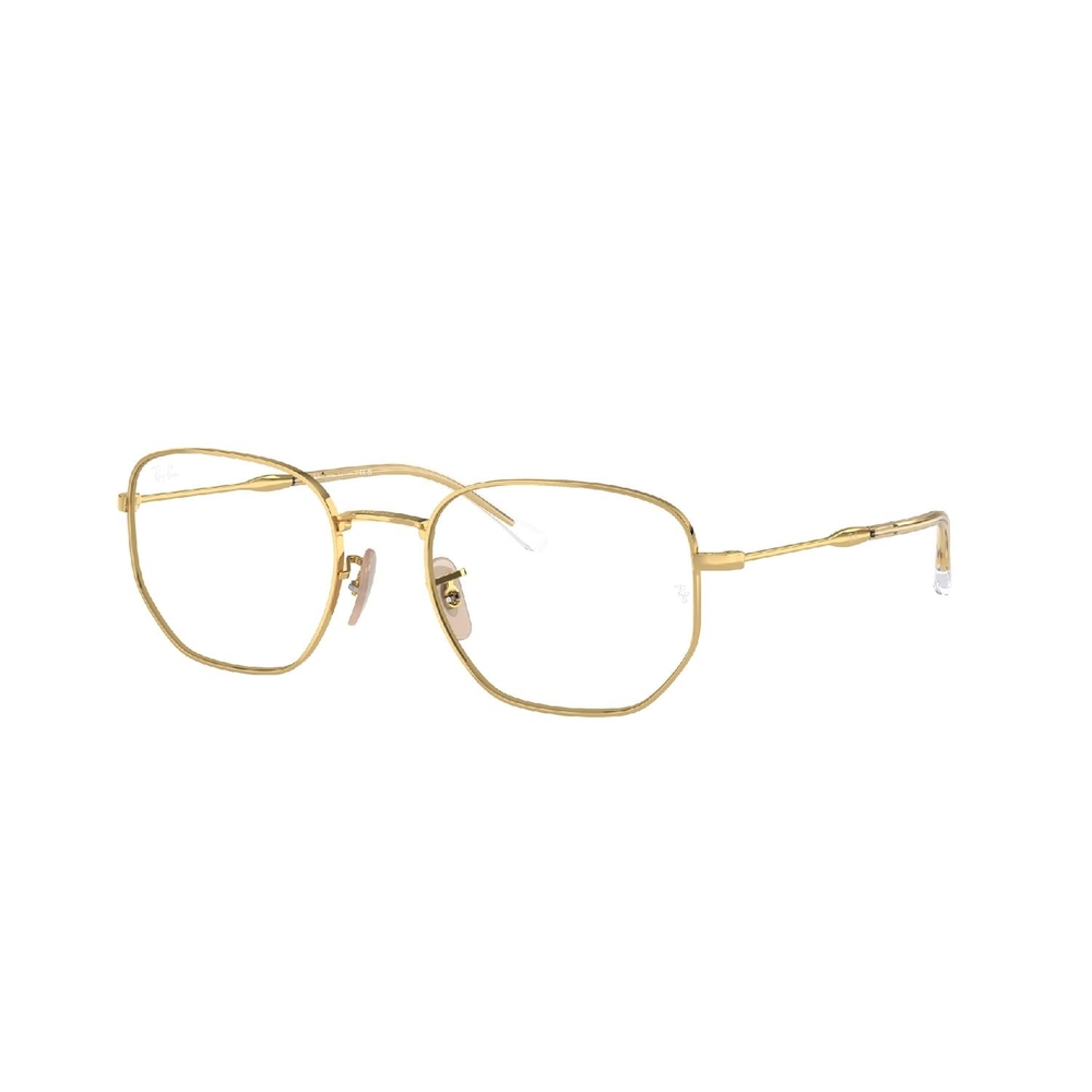 Armação de Óculos de Grau RX6496L-2500-53 Ray Ban Irregular Ouro Metal