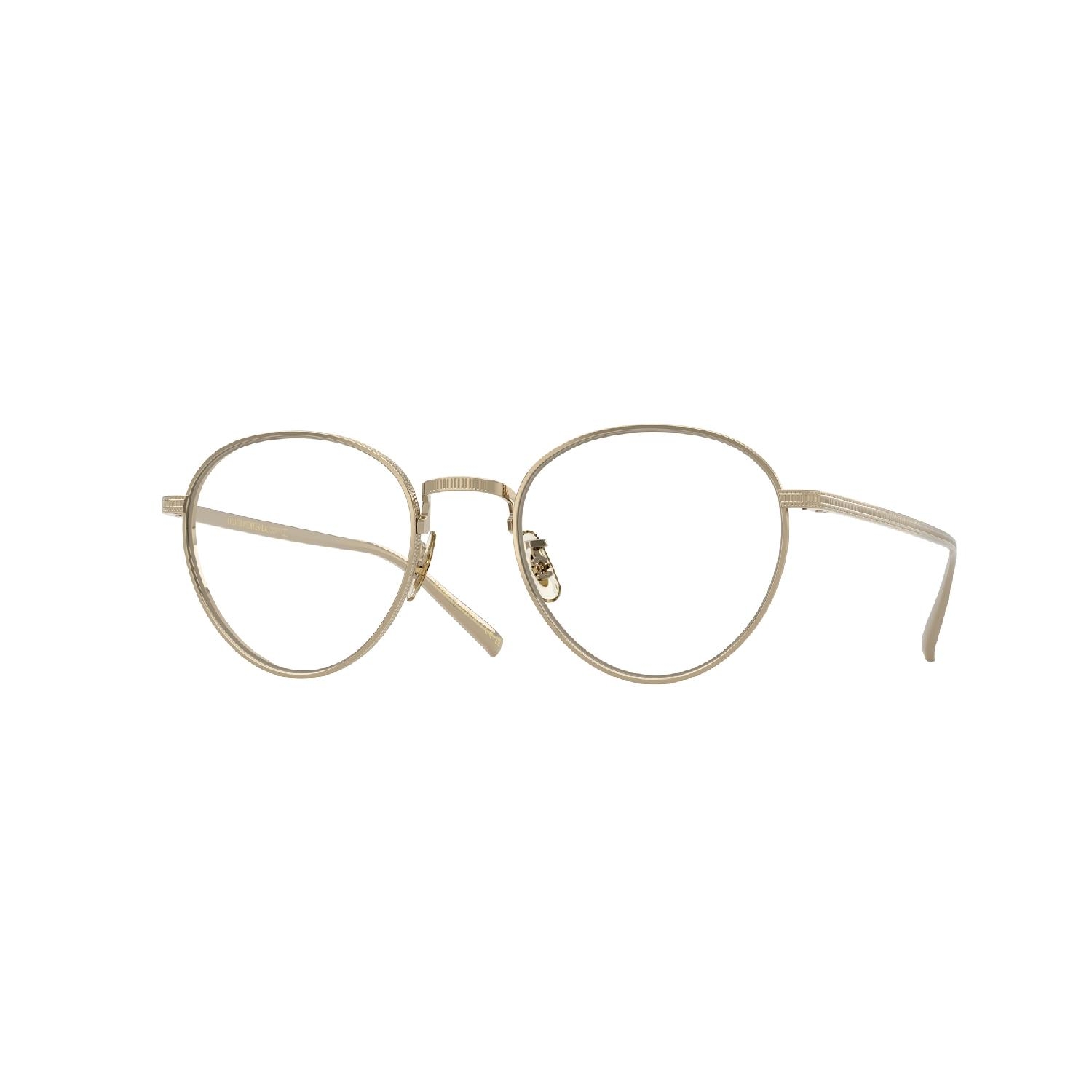 Armação de Óculos de Grau OV1350T-5035-49 Oliver Peoples Phantos Ouro Titânio