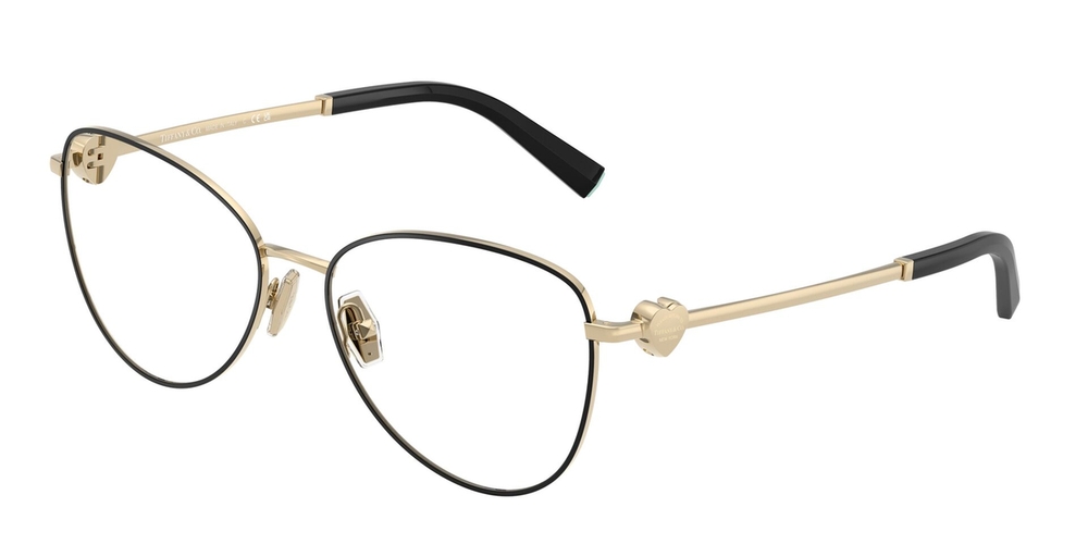 Armação de Óculos de Grau TF1163B-6164-56 Tiffany & Co Piloto Preto Aço
