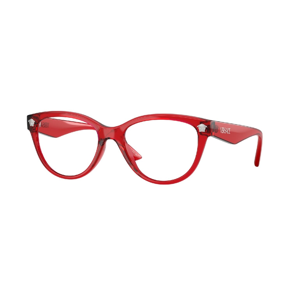 Armação de Óculos de Grau VE3365U-5495-54 Versace Phantos Vermelho Injetado