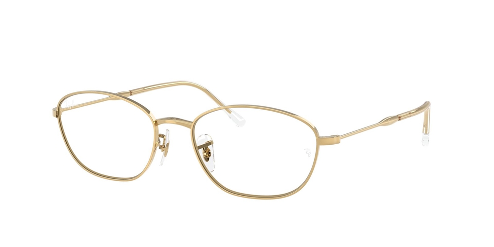 Armação de Óculos de Grau RX3749V-2500-55 Ray Ban Irregular Ouro Metal