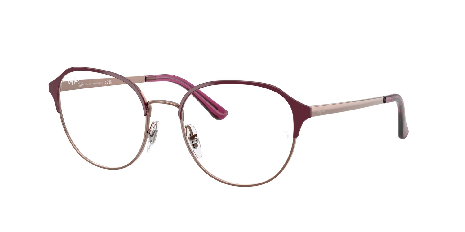 Armação de Óculos de Grau RX6526L-3181-53 Ray Ban Phantos Violeta Metal
