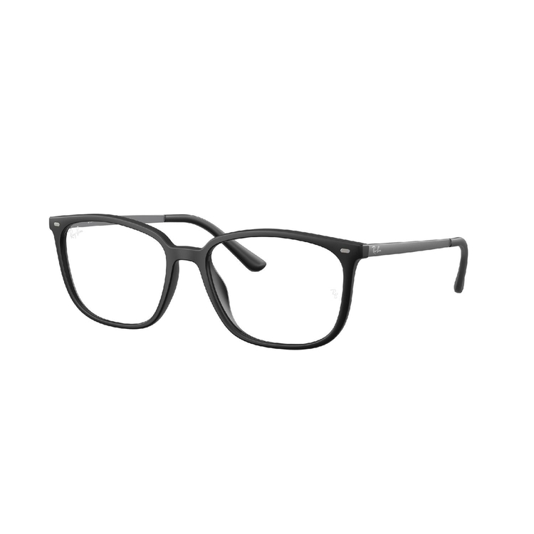 Armação de Óculos de Grau RX7245L-5196-56 Ray Ban Retangular Preto Injetado