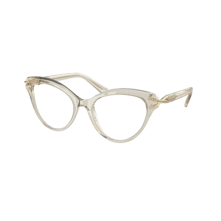 Armação de Óculos de Grau SK2030-3003-55 Swarovski Gatinho Marrom Acetato