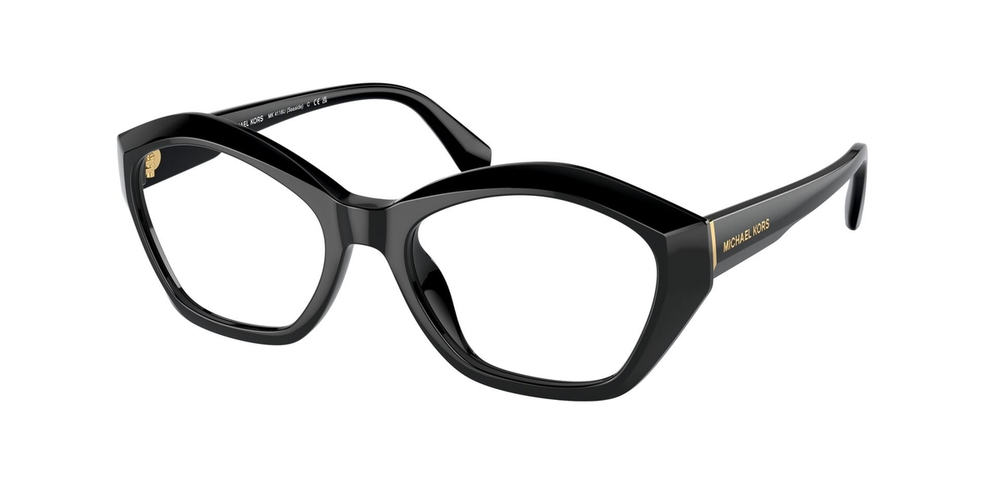 Armação de Óculos de Grau MK4116U-3005-53 Michael Kors Irregular Preto Injetado