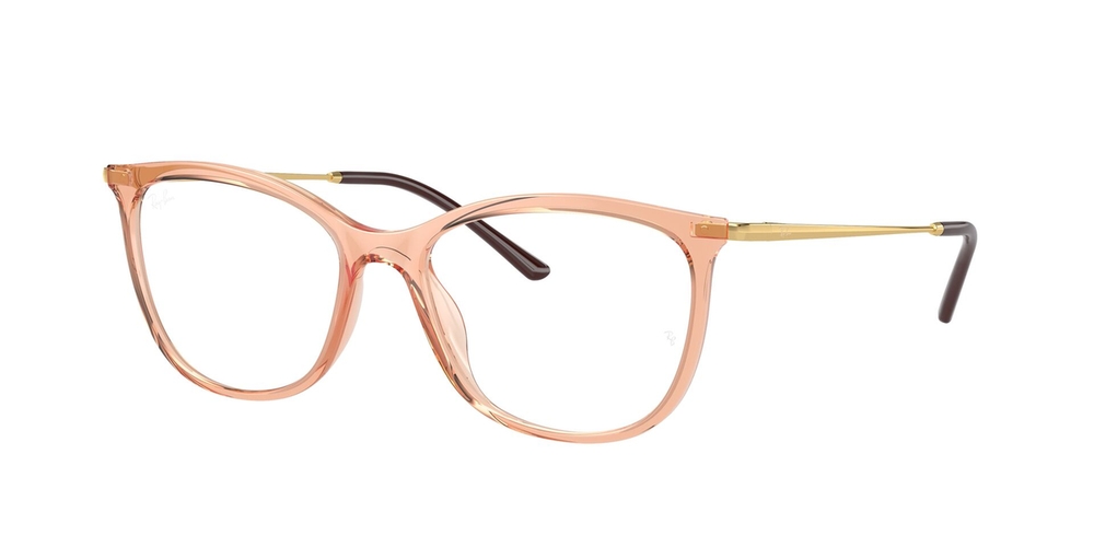 Armação de Óculos de Grau RX7220L-3168-54 Ray Ban Gatinho Marrom Injetado