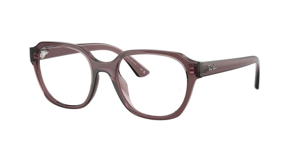 Armação de Óculos de Grau RX7251L-8408-52 Ray Ban Phantos Marrom Injetado