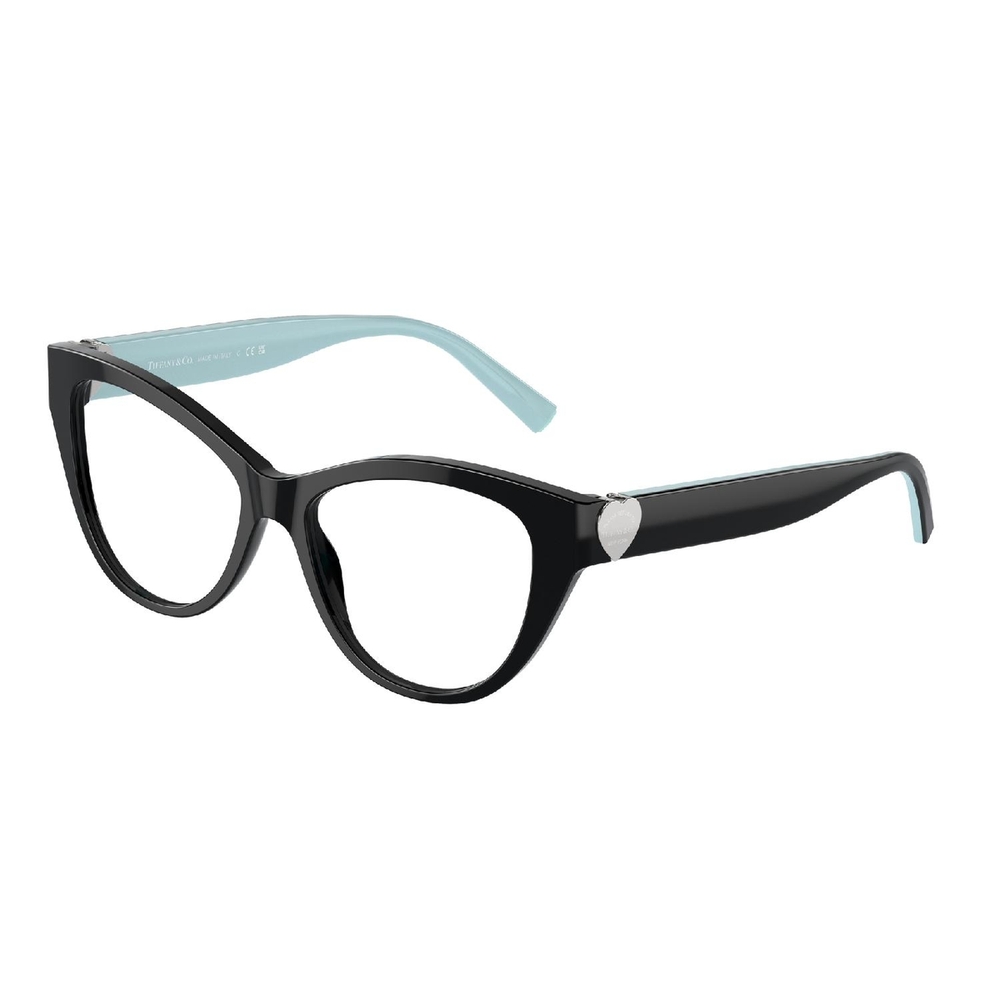 Armação de Óculos de Grau TF2251-8406-53 Tiffany & Co Gatinho Preto Acetato
