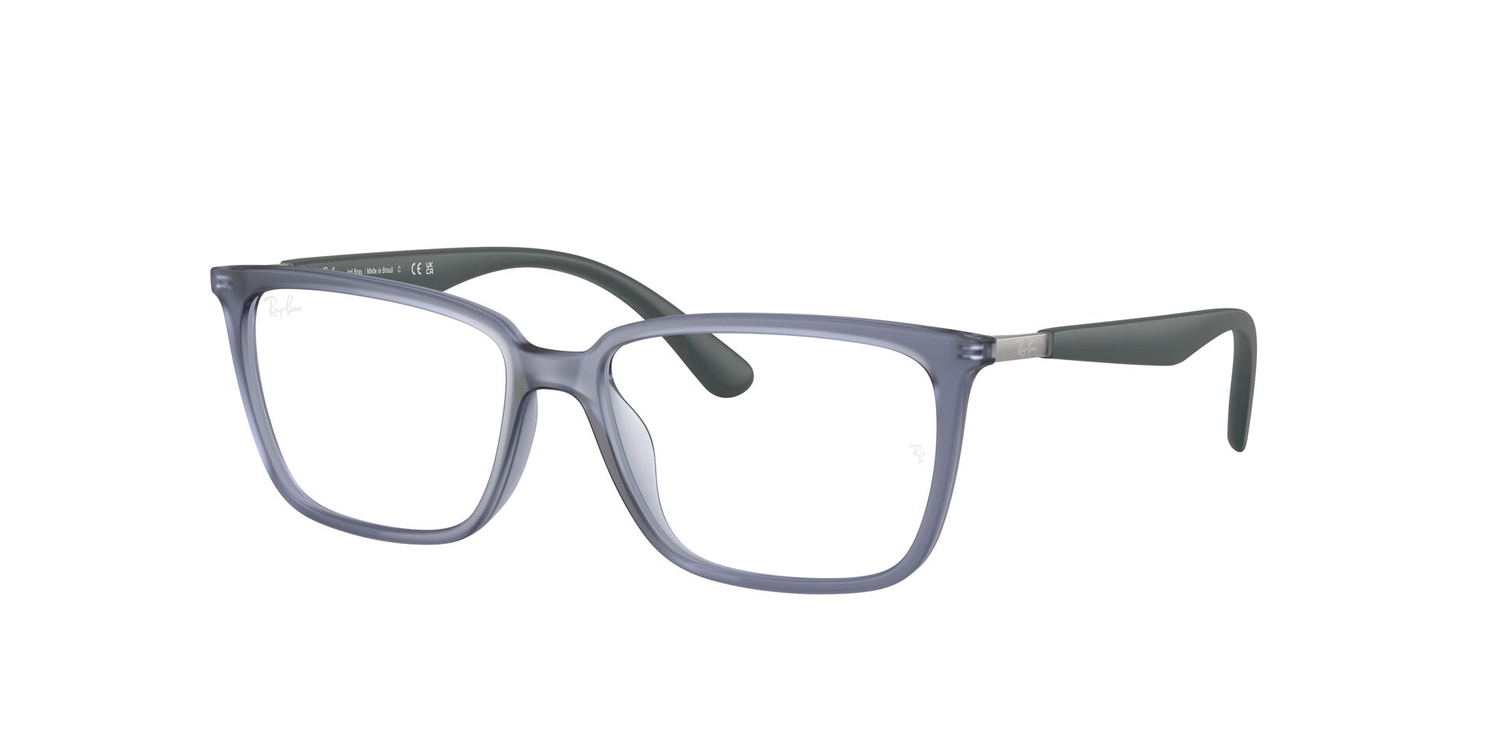 Armação de Óculos de Grau RY1624L-8182-50 Ray Ban Jr Retangular Azul Injetado