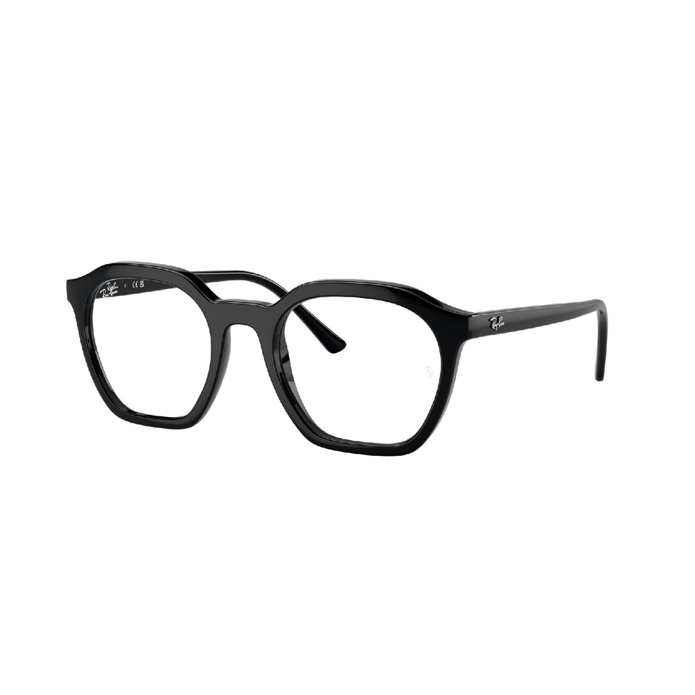 Armação de Óculos de Grau RX7238-2000-52 Ray Ban Irregular Preto Propionato