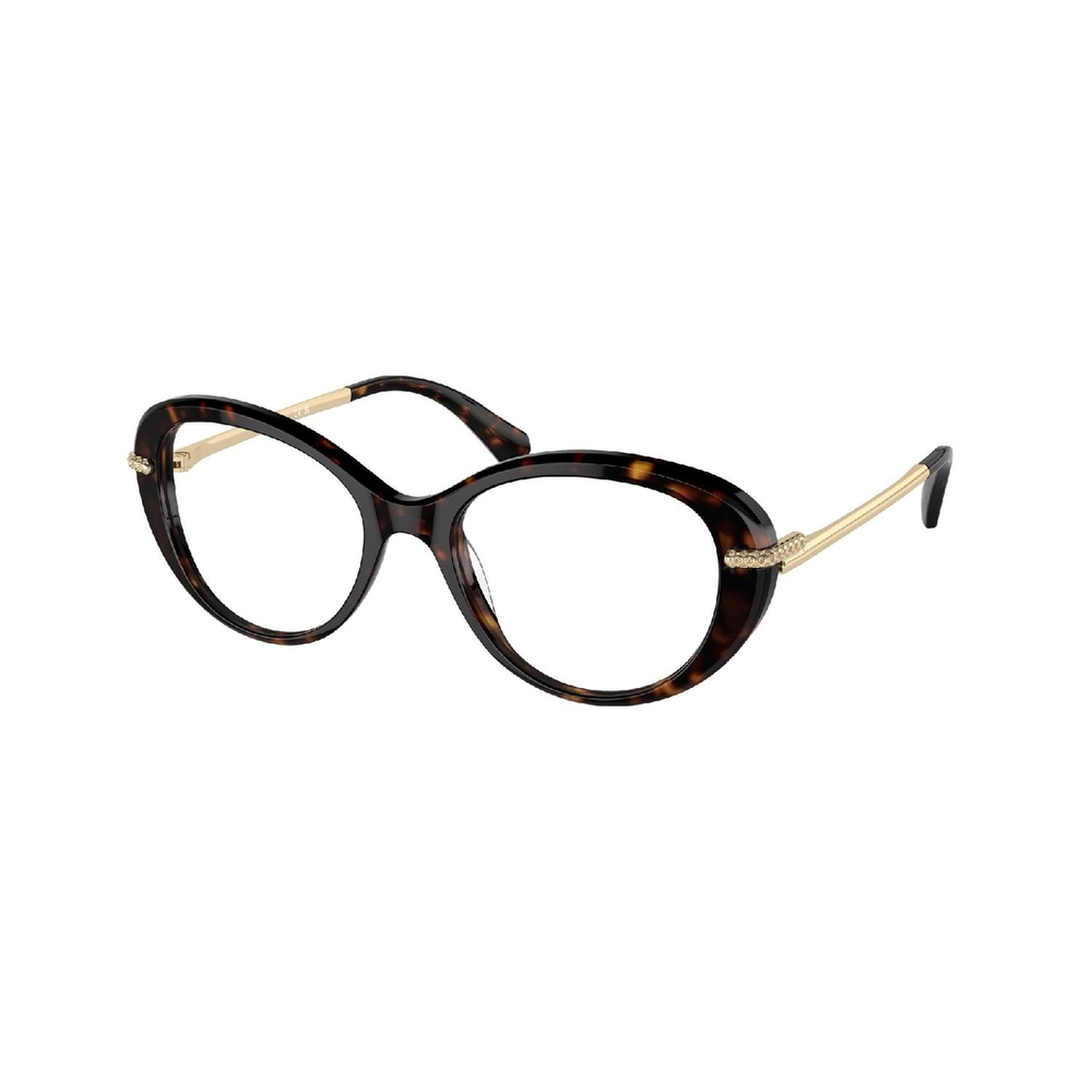 Armação de Óculos de Grau SK2001-1002-52 Swarovski Oval Marrom Acetato