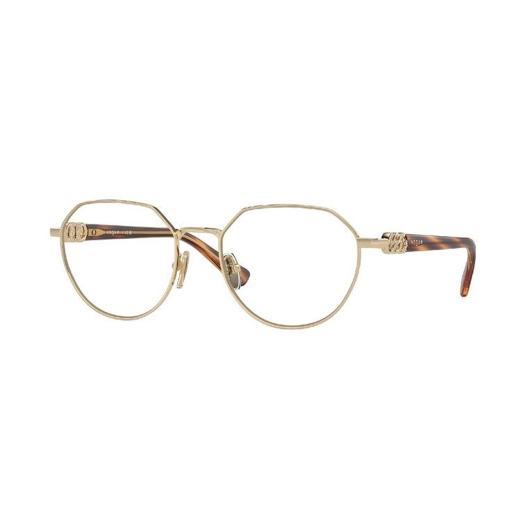 Armação de Óculos de Grau VO4311B-848-53 Vogue Irregular Ouro Metal
