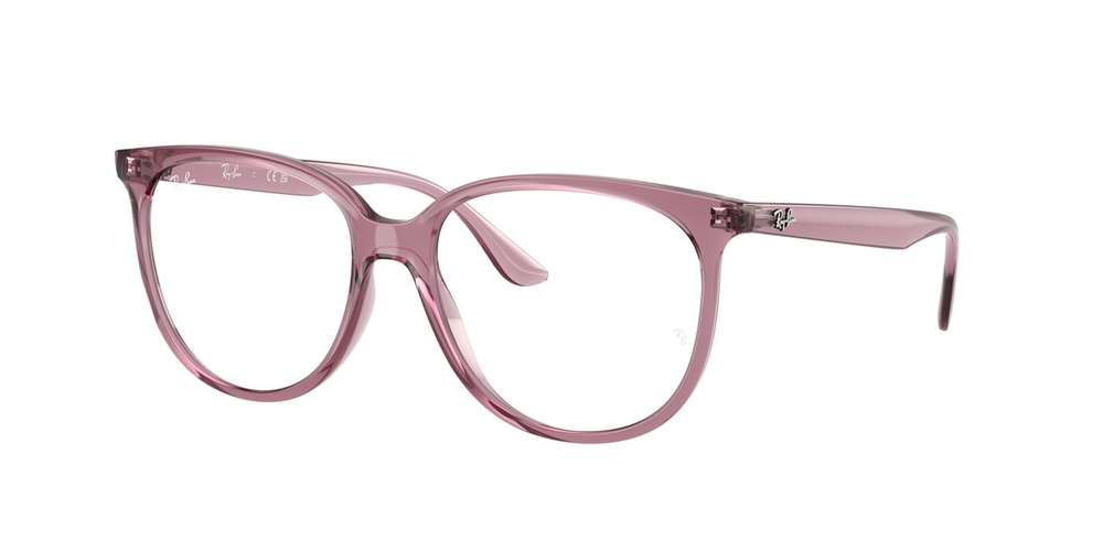 Armação de Óculos de Grau RX4378V-8413-54 Ray Ban Quadrado Violeta Injetado