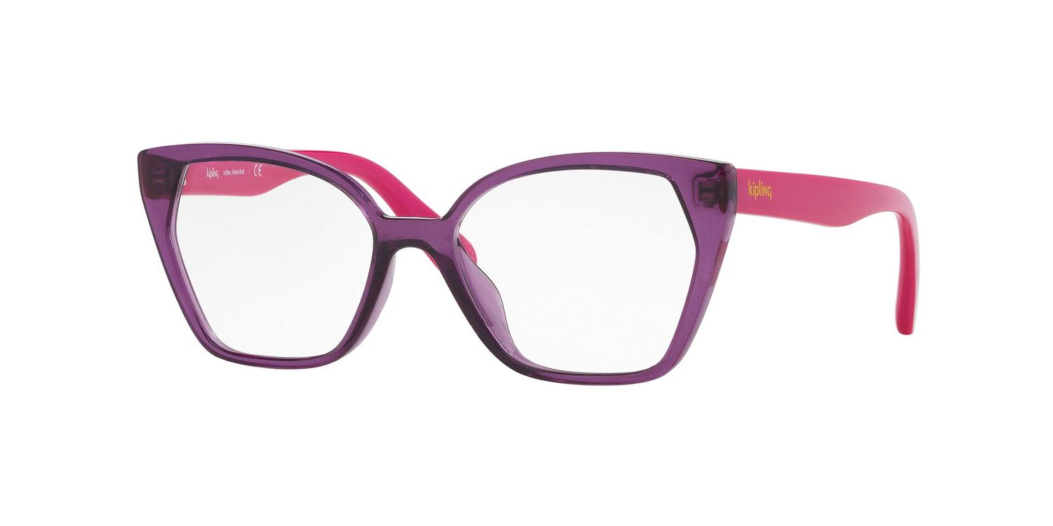 Armação de Óculos de Grau KP3173U-M277-48 Kipling Borboleta Violeta Injetado