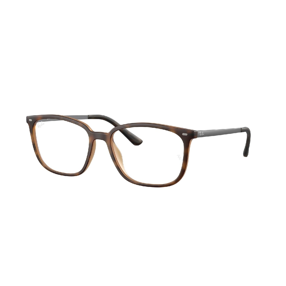 Armação de Óculos de Grau RX7245L-5211-56 Ray Ban Retangular Marrom Injetado