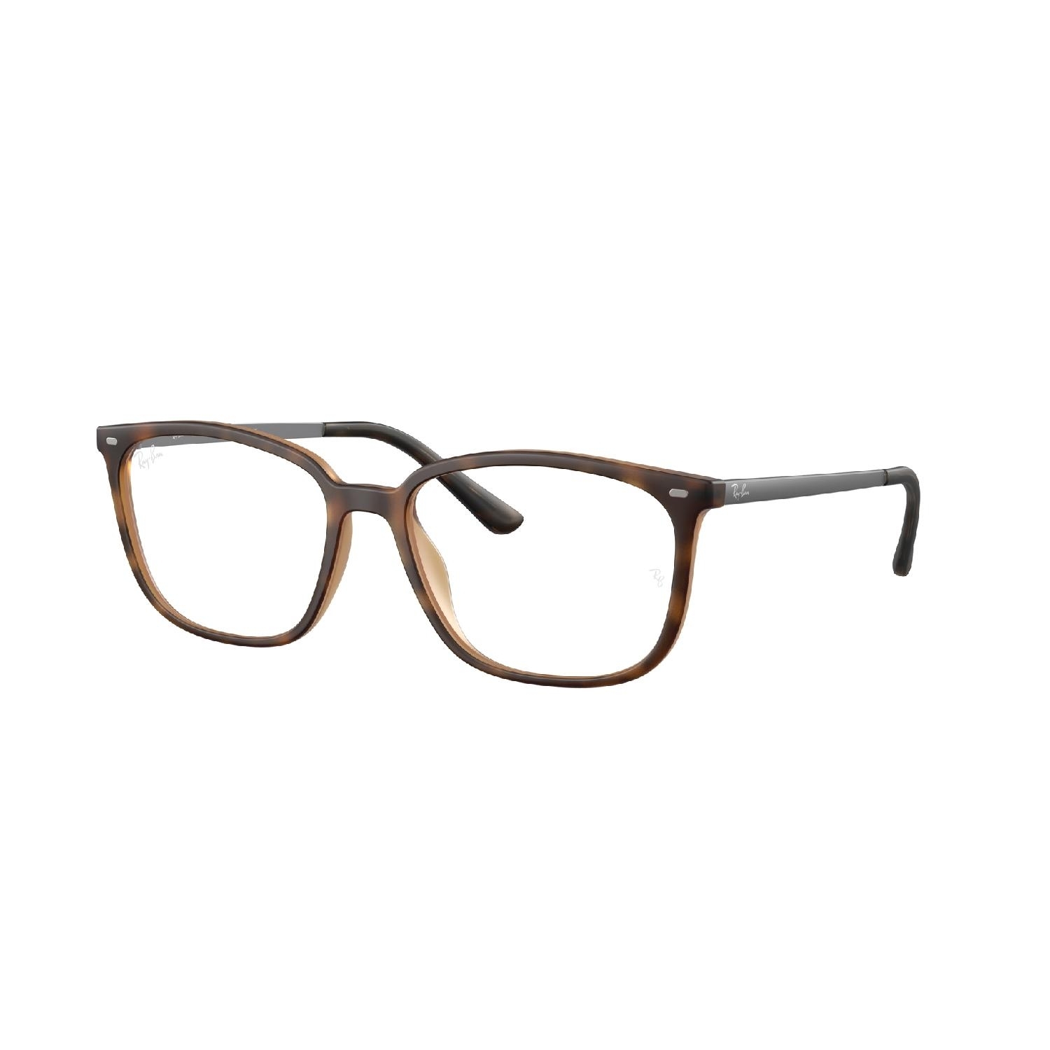 Armação de Óculos de Grau RX7245L-5211-56 Ray Ban Retangular Marrom Injetado