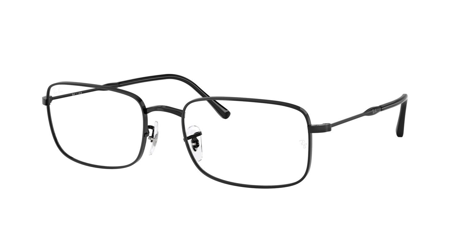Armação de Óculos de Grau RX3746V-2509-56 Ray Ban Irregular Preto Metal