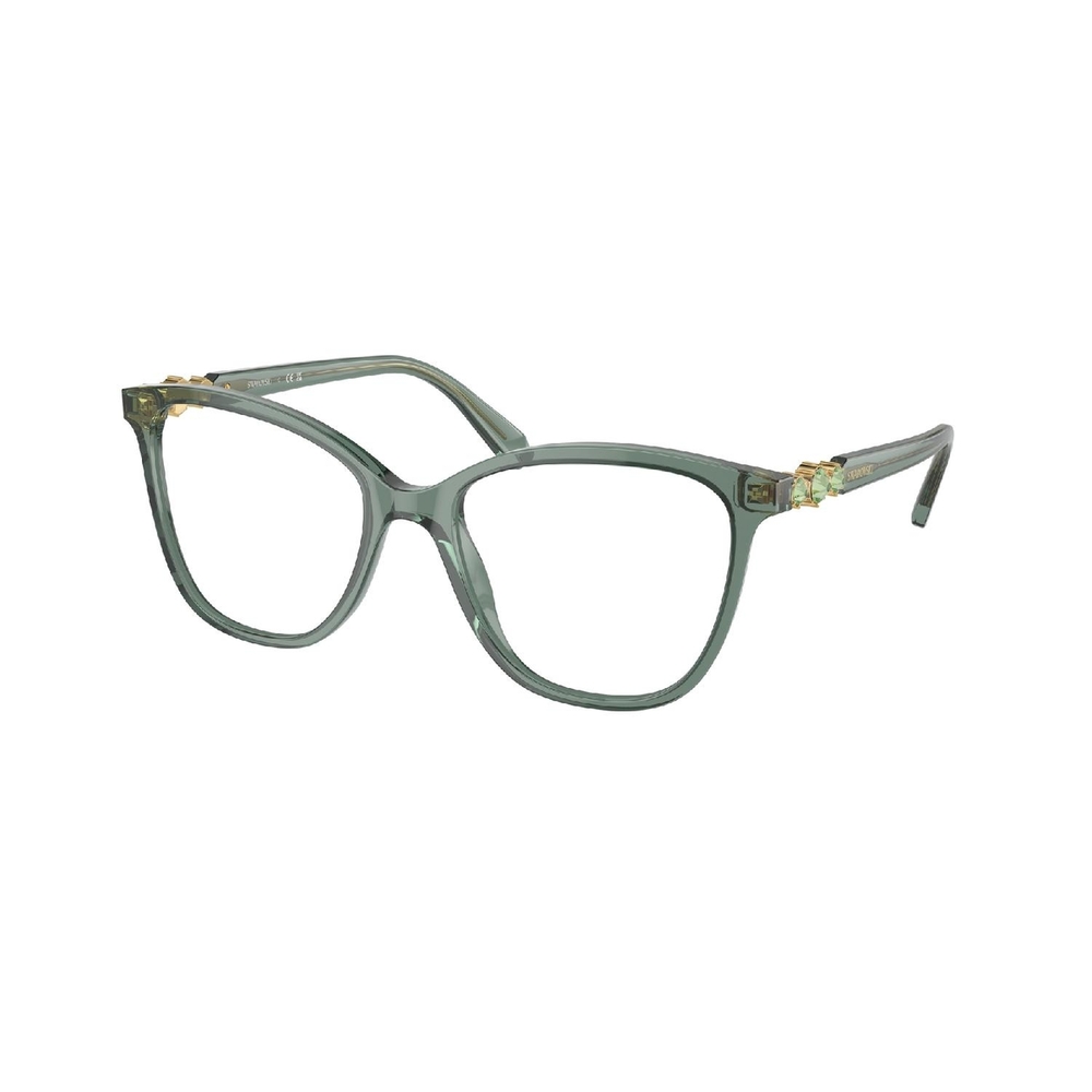 Armação de Óculos de Grau SK2020-1043-54 Swarovski Quadrado Verde Acetato