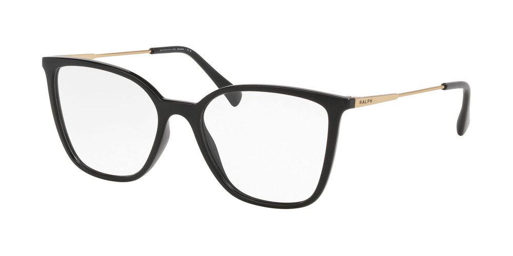 Armação de Óculos de Grau RA7168L-6166-53 Ralph Retangular Preto Náilon