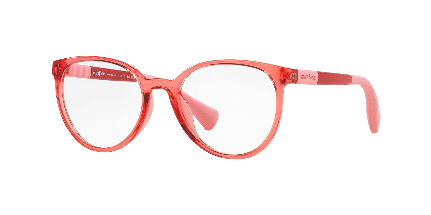 Armação de Óculos de Grau MF4015-L377-48 Miraflex Phantos Vermelho Injetado