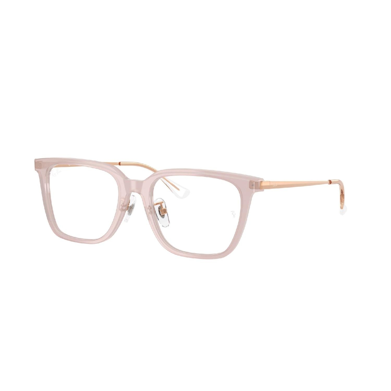 Armação de Óculos de Grau RX5442D-8438-52 Ray Ban Quadrado Marrom Acetato