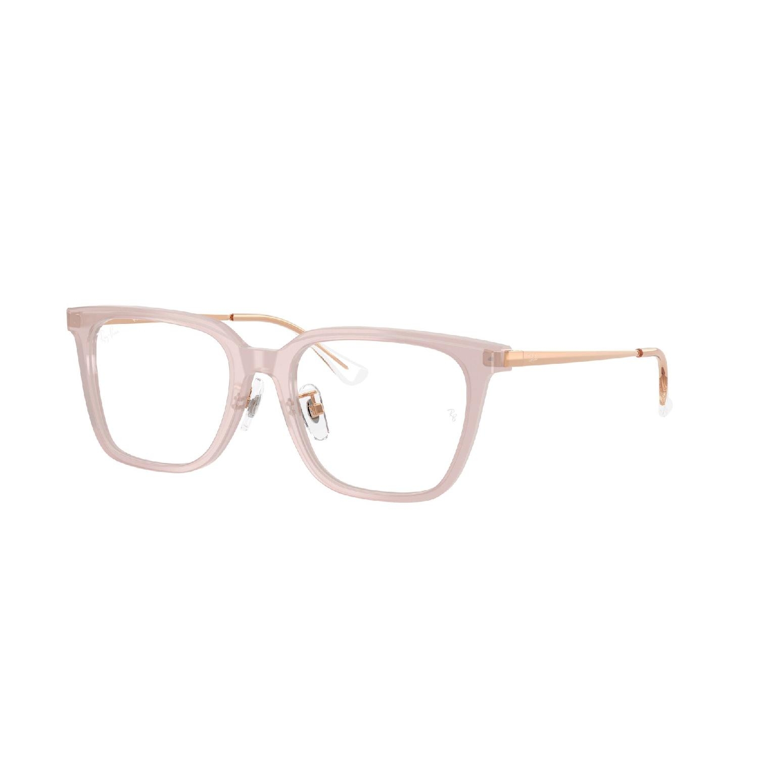 Armação de Óculos de Grau RX5442D-8438-52 Ray Ban Quadrado Marrom Acetato