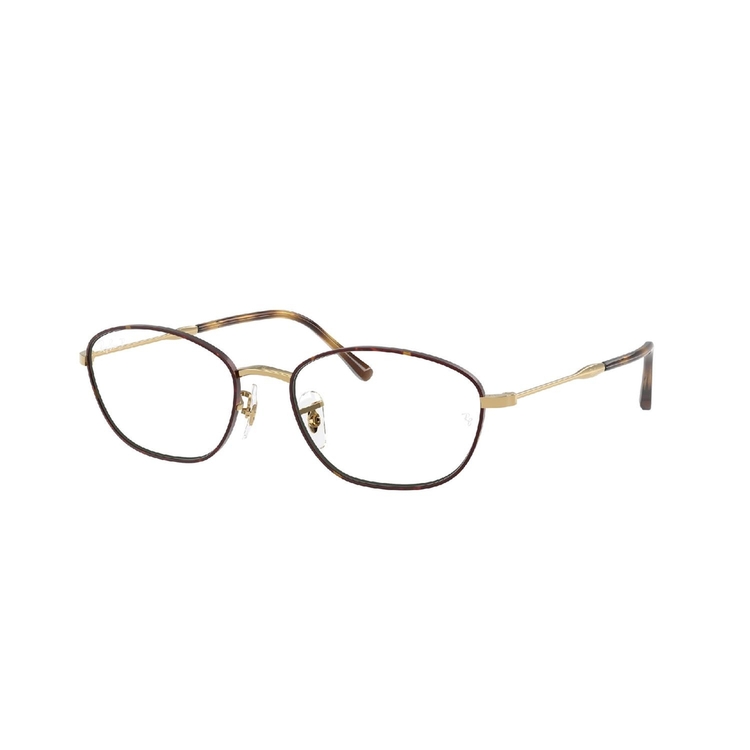 Armação de Óculos de Grau RX3749V-3177-55 Ray Ban Irregular Tartaruga Metal