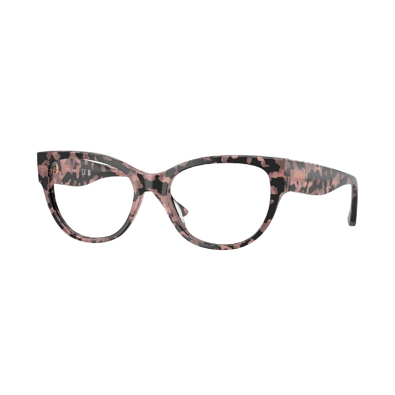 Armação de Óculos de Grau VO5604-3150-53 Vogue Gatinho Tartaruga Acetato