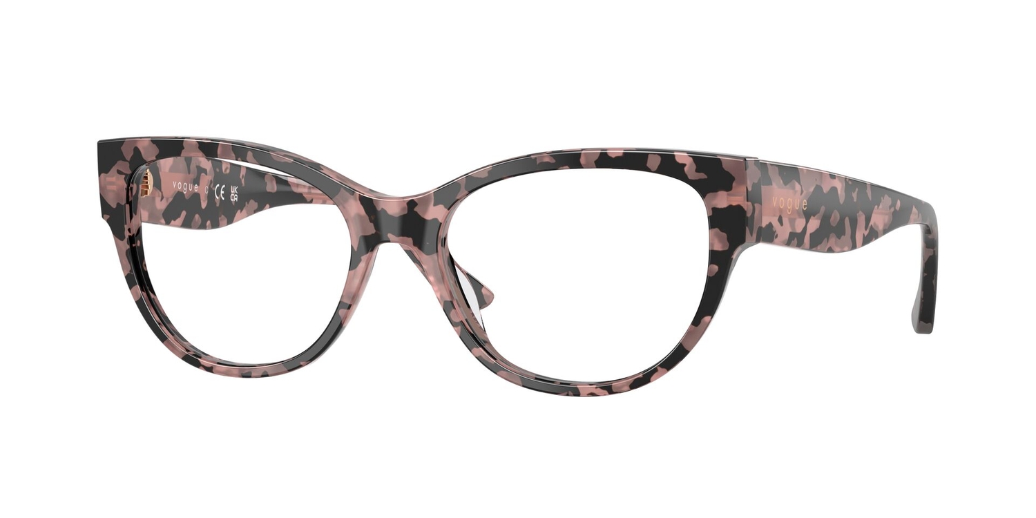 Armação de Óculos de Grau VO5604-3150-53 Vogue Gatinho Tartaruga Acetato