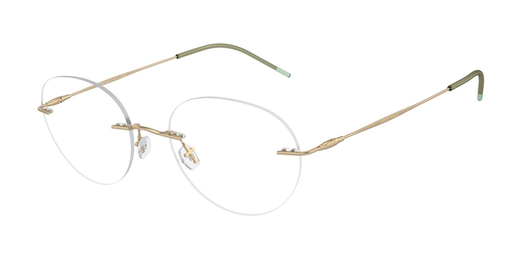 Armação de Óculos de Grau AR5147-3002-52 Giorgio Armani Phantos Ouro Metal
