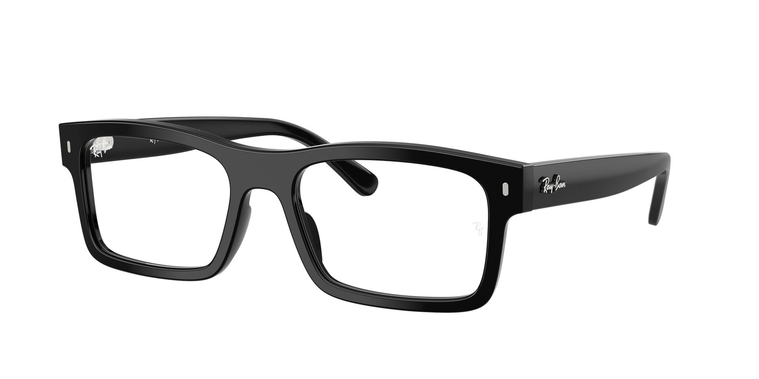 Armação de Óculos de Grau RX5435-2000-56 Ray Ban Retangular Preto Acetato