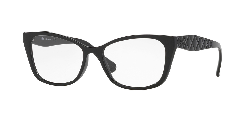 Armação de Óculos de Grau KP3177-M266-54 Kipling Borboleta Preto Injetado