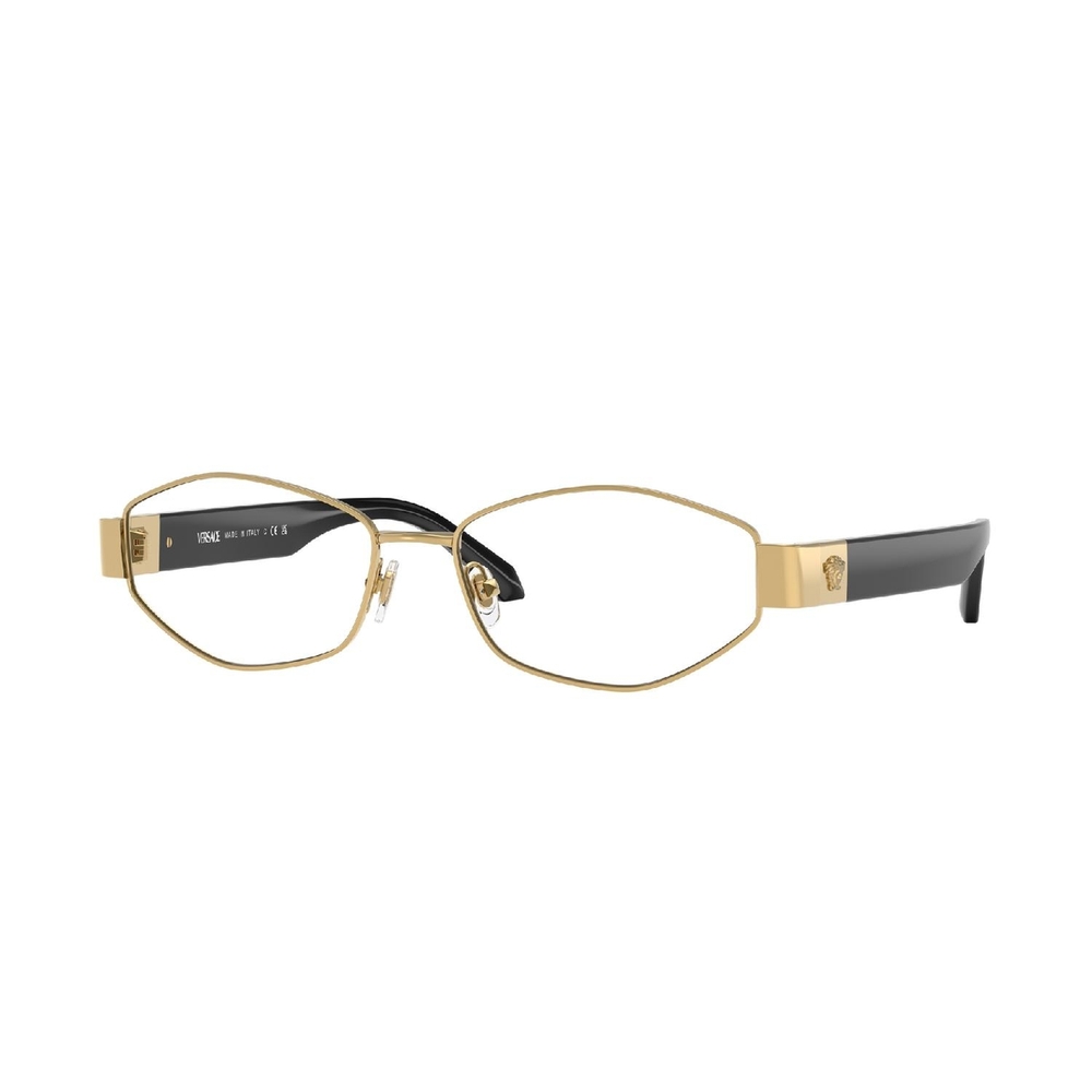Armação de Óculos de Grau VE1298-1002-55 Versace Irregular Ouro Metal