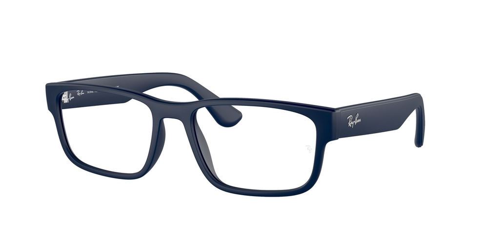 Armação de Óculos de Grau RX7243L-5412-56 Ray Ban Retangular Azul Injetado