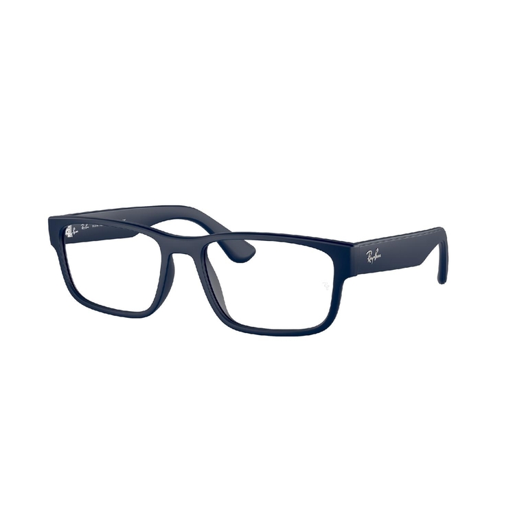 Armação de Óculos de Grau RX7243L-5412-56 Ray Ban Retangular Azul Injetado