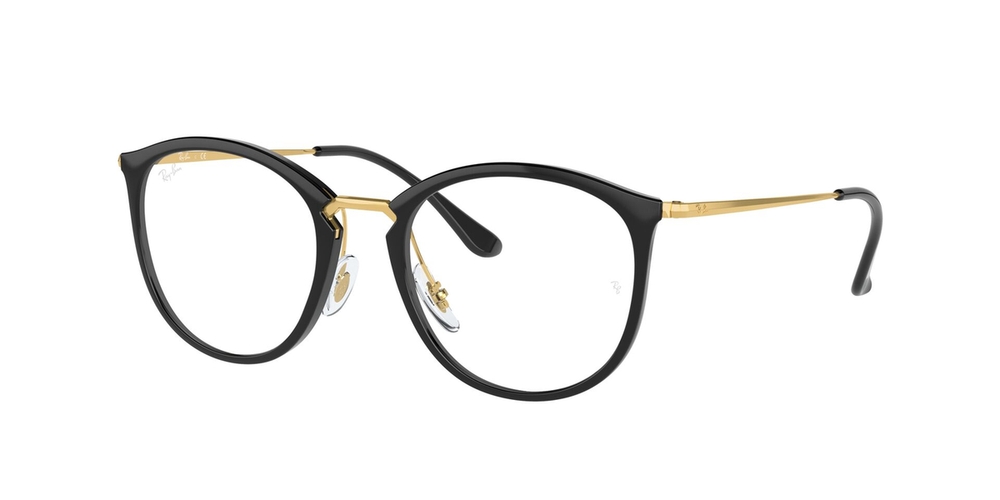 Armação de Óculos de Grau RX7140-2000-51 Ray Ban Phantos Preto Injetado