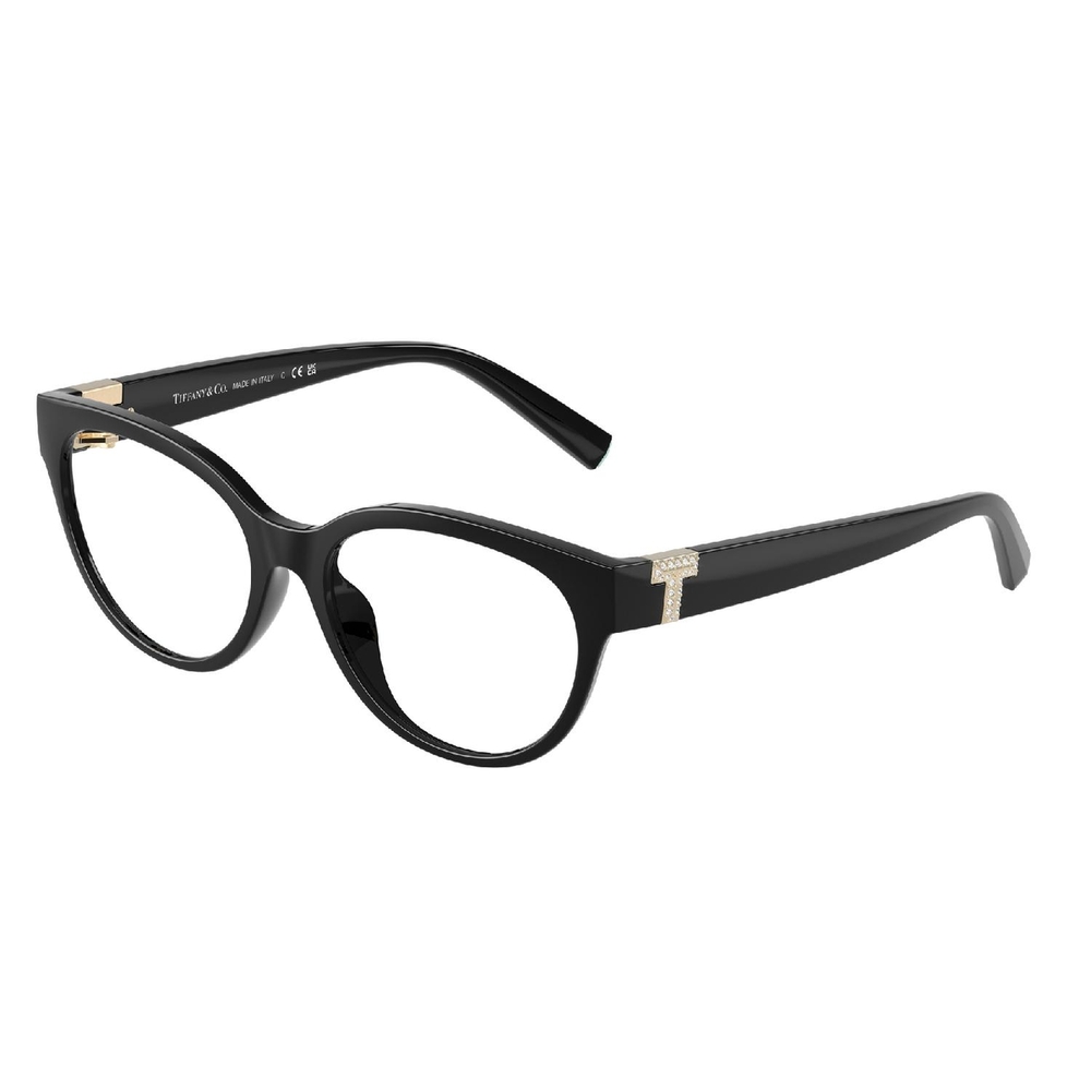 Armação de Óculos de Grau TF2258BU-8001-54 Tiffany & Co Gatinho Preto Injetado
