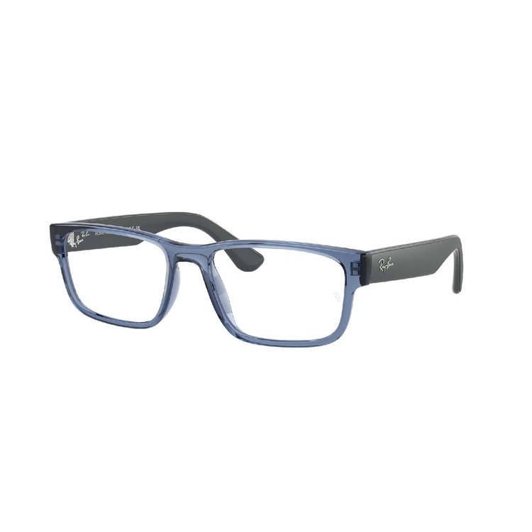 Armação de Óculos de Grau RX7243L-8182-56 Ray Ban Retangular Azul Injetado