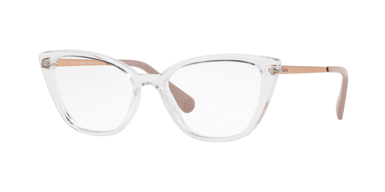 Armação de Óculos de Grau KP3140-I606-51 Kipling Gatinho Transparente Injetado