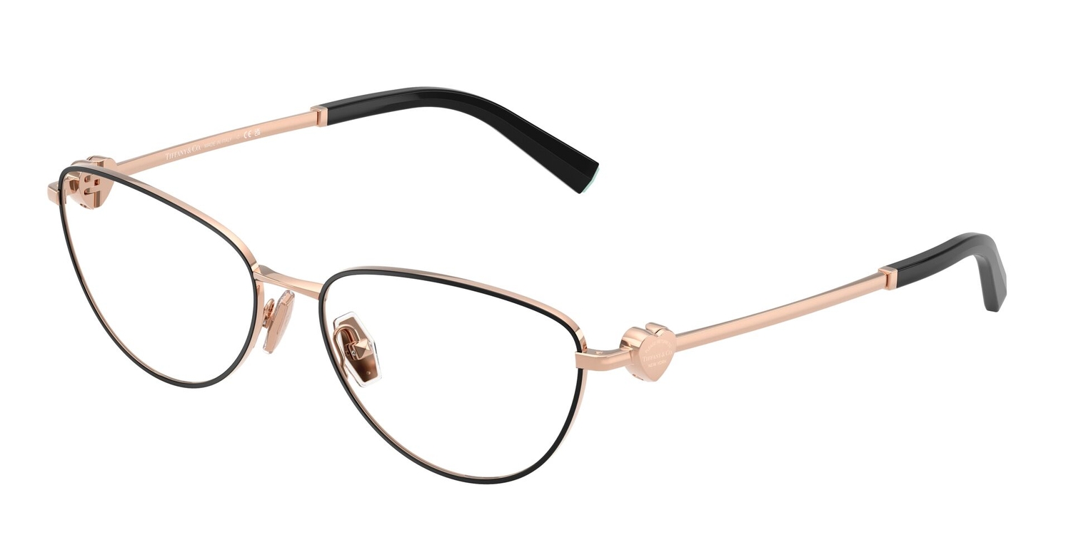 Armação de Óculos de Grau TF1164B-6105-56 Tiffany & Co Oval Preto Aço