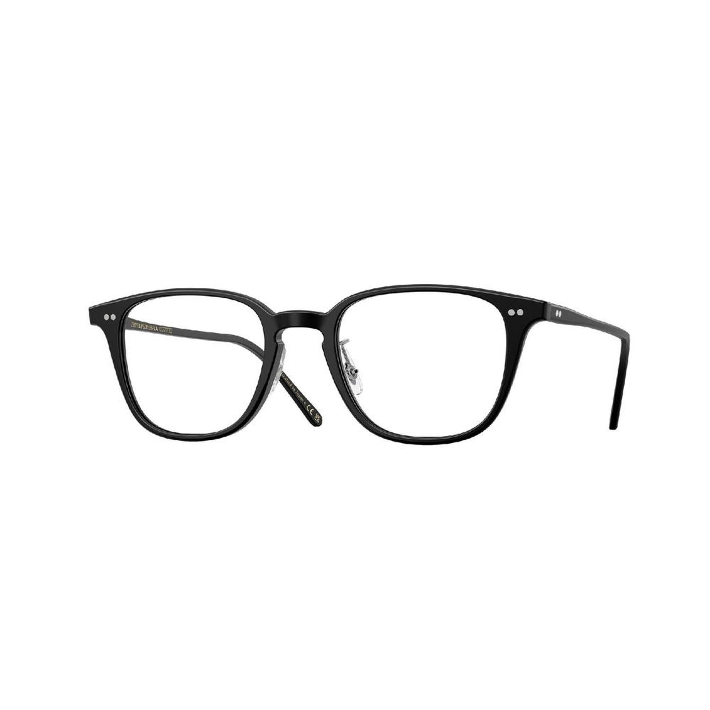 Armação de Óculos de Grau OV5578-1796-49 Oliver Peoples Retangular Com Cantos Arredondados Preto Acetato