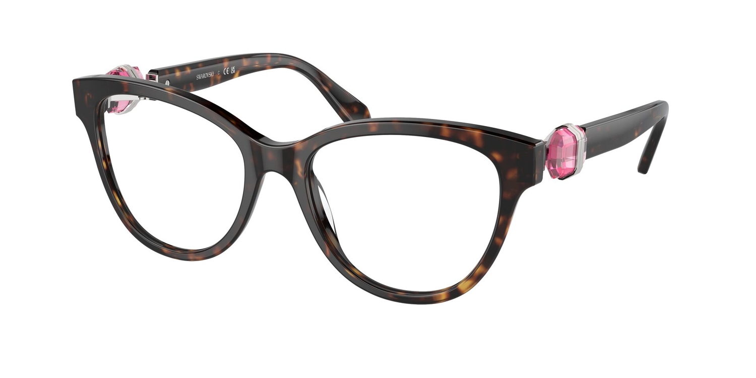 Armação de Óculos de Grau SK2004-1002-54 Swarovski Redondo Marrom Acetato
