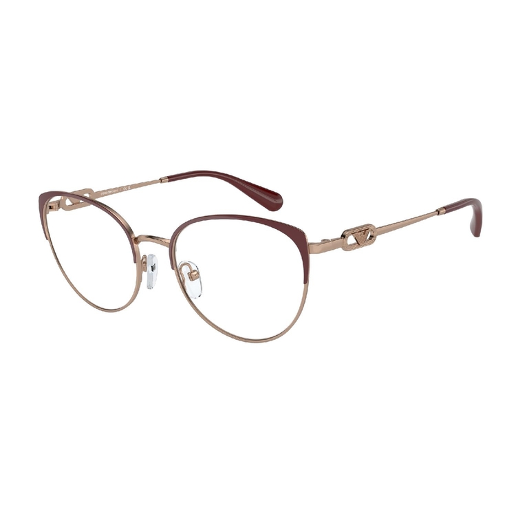 Armação de Óculos de Grau EA1150-3268-53 Emporio Armani Gatinho Ouro Metal