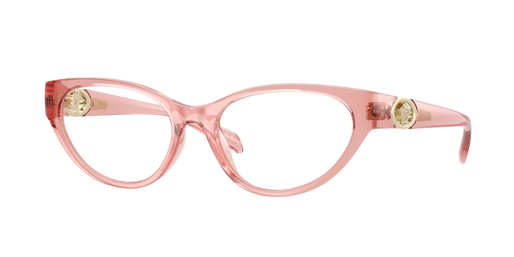 Armação de Óculos de Grau VE3372U-5322-54 Versace Gatinho Rosa Injetado