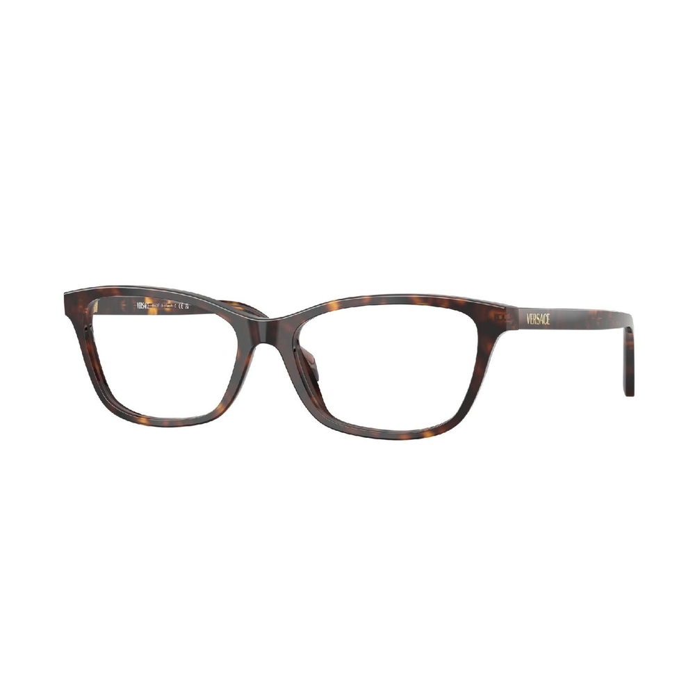 Armação de Óculos de Grau VE3375-108-54 Versace Gatinho Marrom Acetato