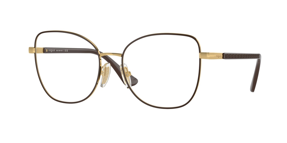 Armação de Óculos de Grau VO4287L-5181-54 Vogue Borboleta Ouro Metal